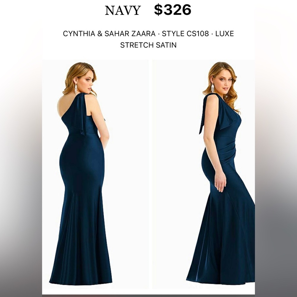 🚫SOLD🚫 CASCADING BOW ONE-SHOULDER
MERMAID DRESS CYNTHIA & SAHAR ZAARA